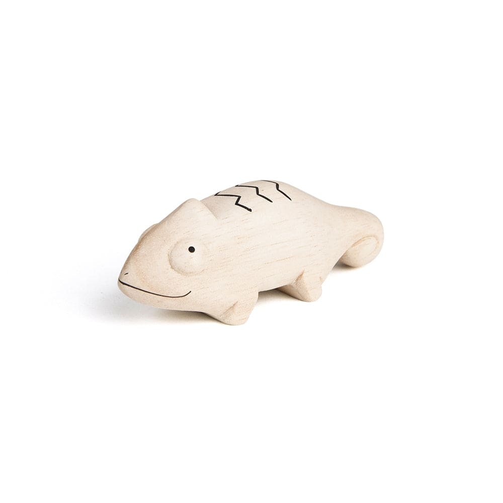 Figurine Caméléon en Bois