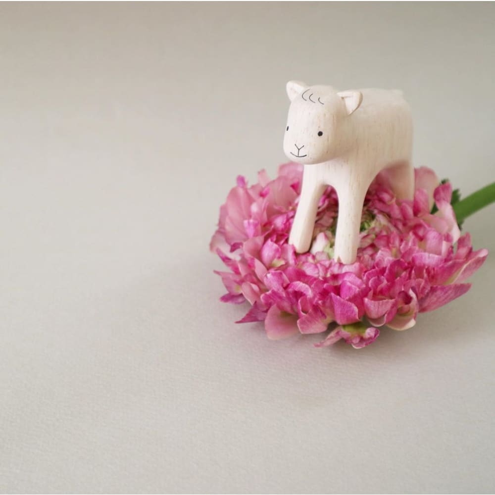 Figurine Brebis en Bois