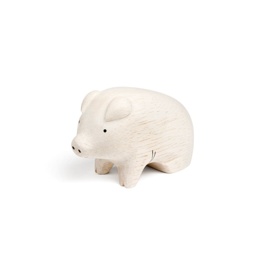 Figurine Cochon en Bois