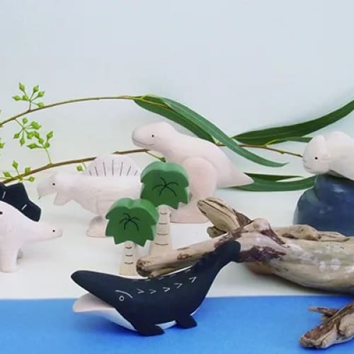 Figurine Mosasaurus en Bois