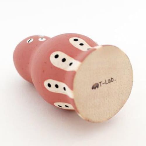 Figurine Poulpe rose en Bois