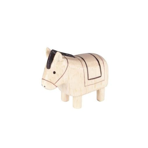 Figurine en bois Eto - Cheval attelé