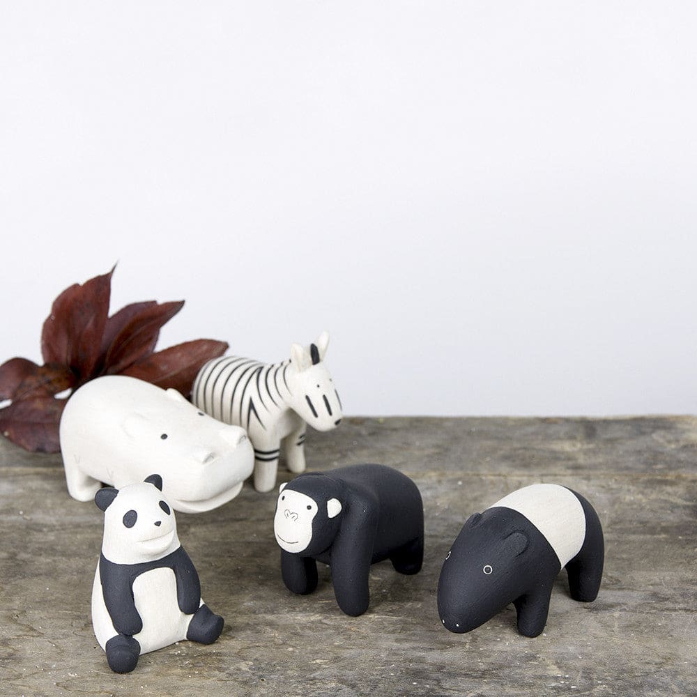 Figurine Hippopotame en Bois