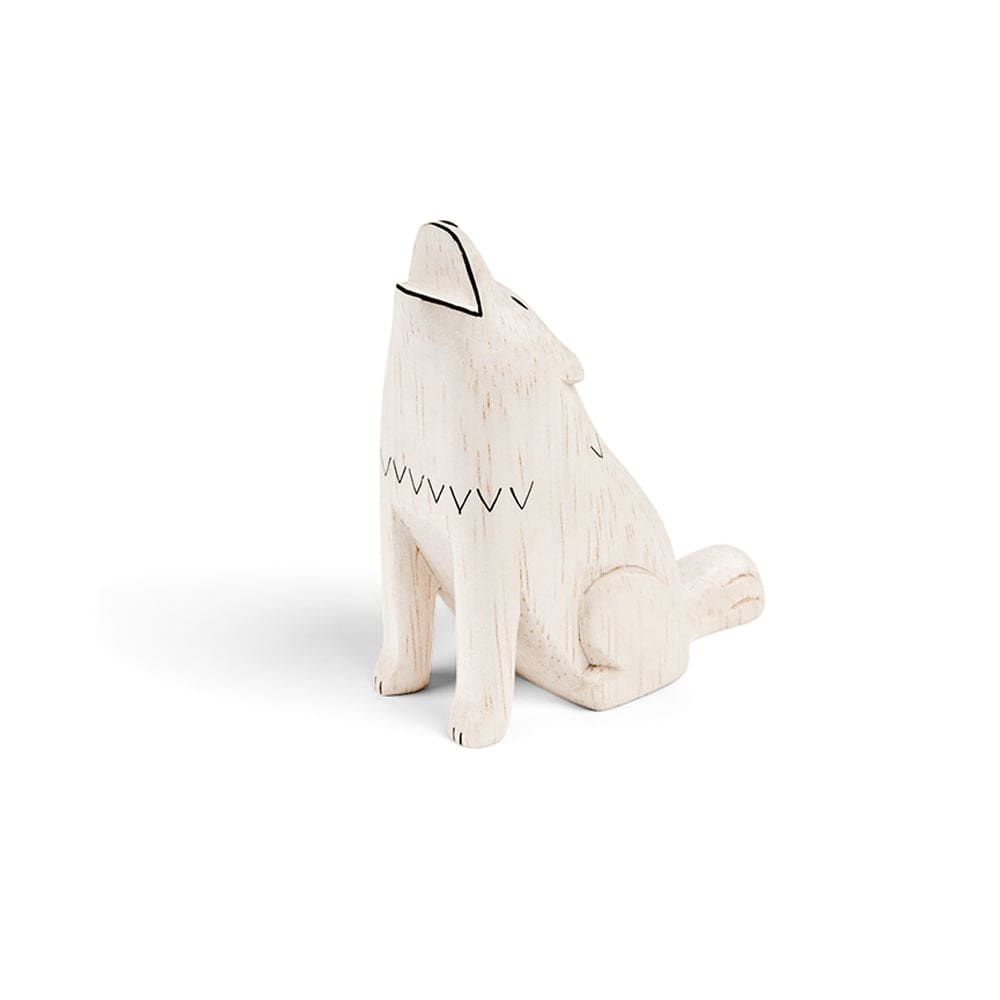 Figurine Loup en Bois