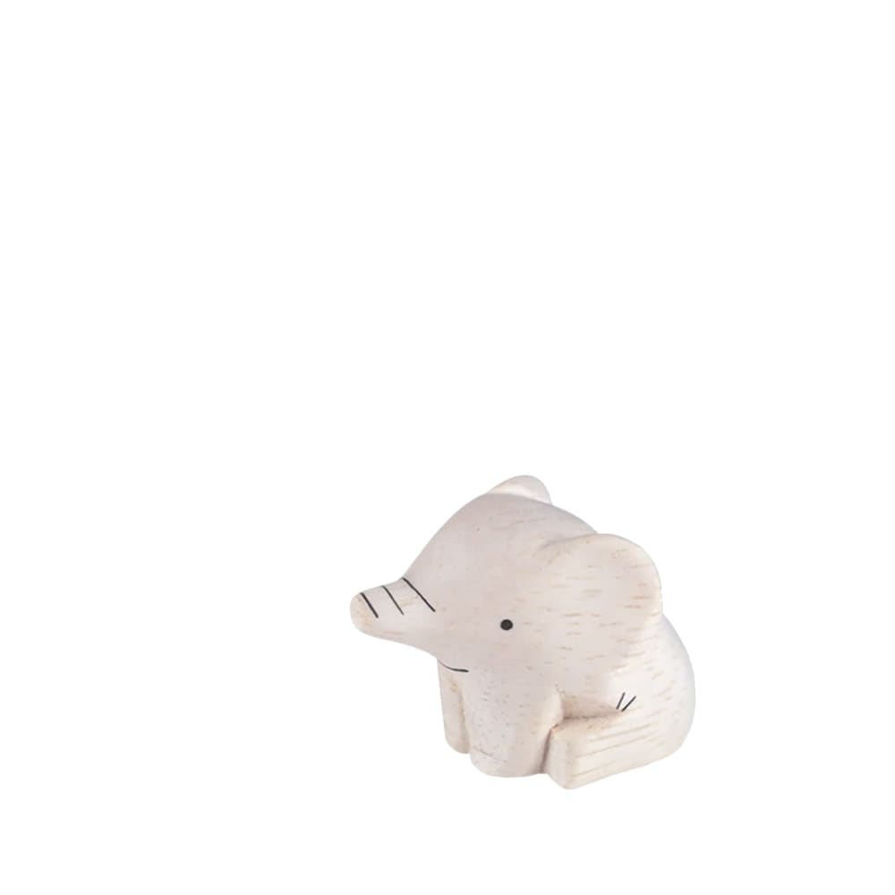 Figurine Enfant Éléphant en Bois
