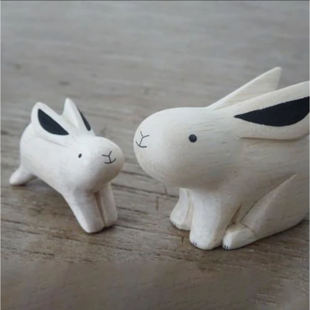 Figurine en bois Oyako - Lapereau