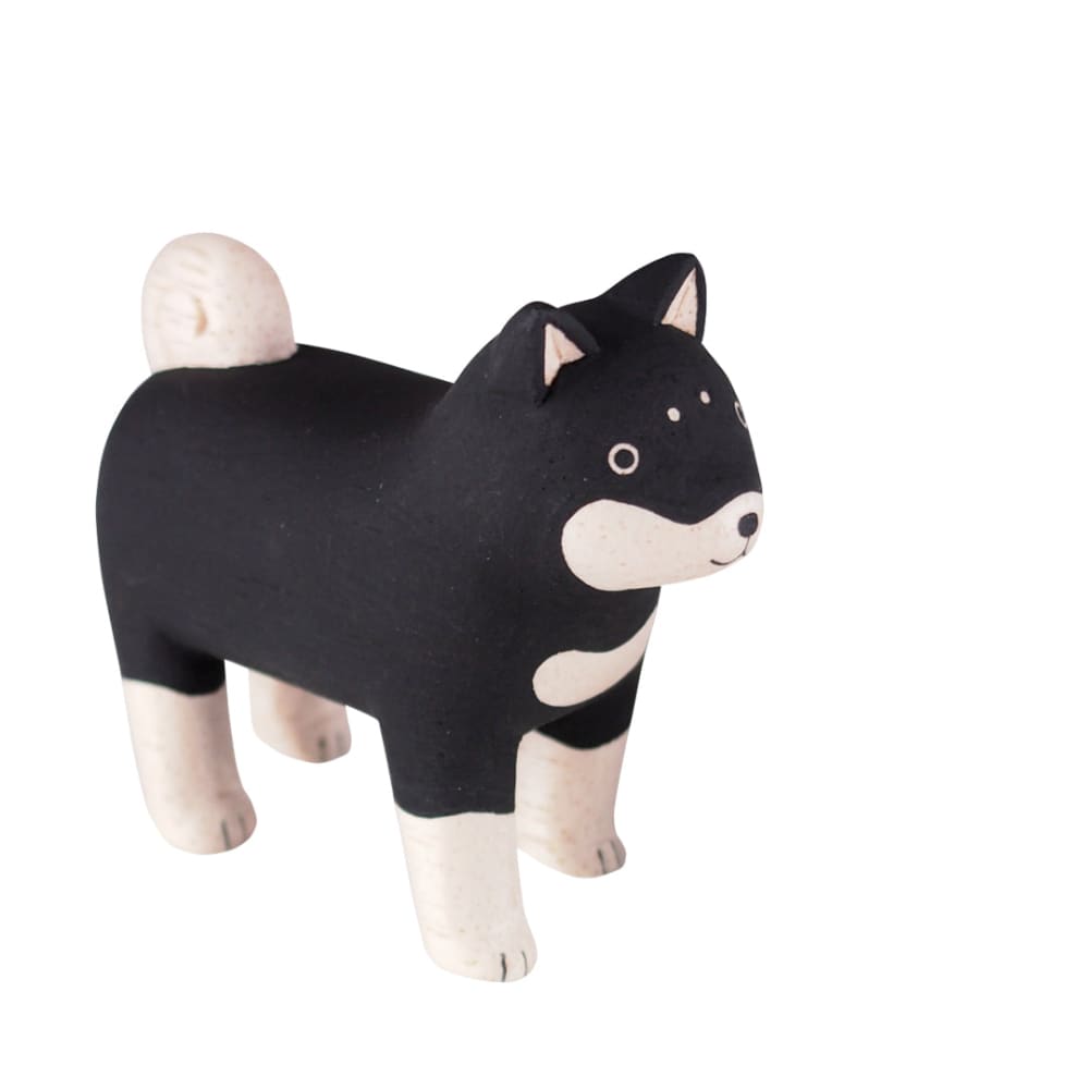 Figurine Shiba Parent en Bois