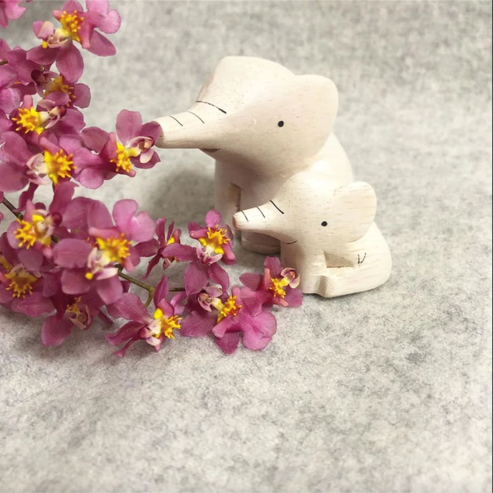 Figurine en bois Oyako - Parent éléphant - Wodden Animal