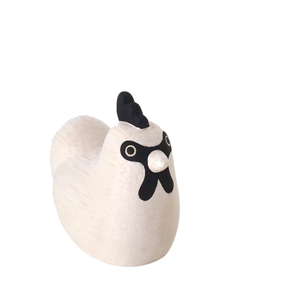 Figurine Poule Parent en Bois