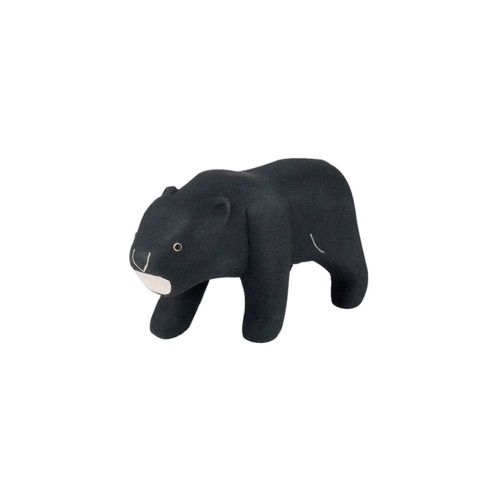 Figurine Panthère noire en Bois