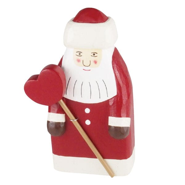 Figurine Père Noël Classique de Noël avec Cœur
