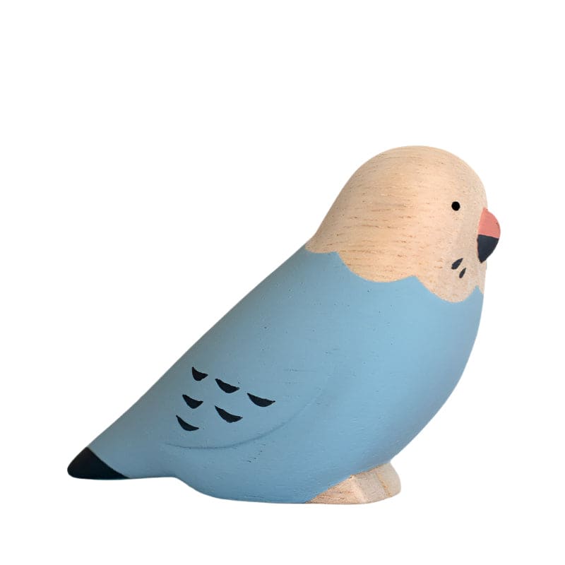 Figurine Perruche ondulée en Bois