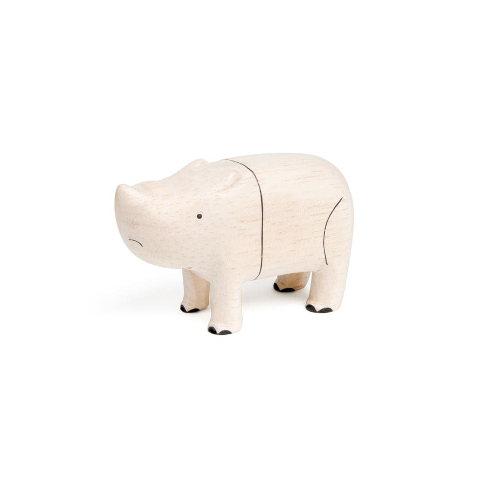Figurine Rhinoceros en Bois