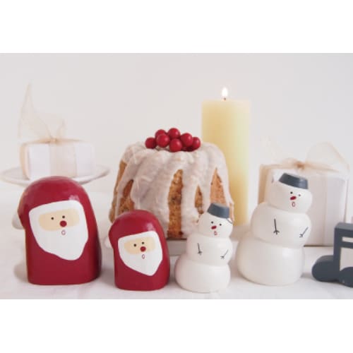 Figurine en Bois - Série Jingle Bells - Père Noël Taille L - FIGURINES EN BOIS