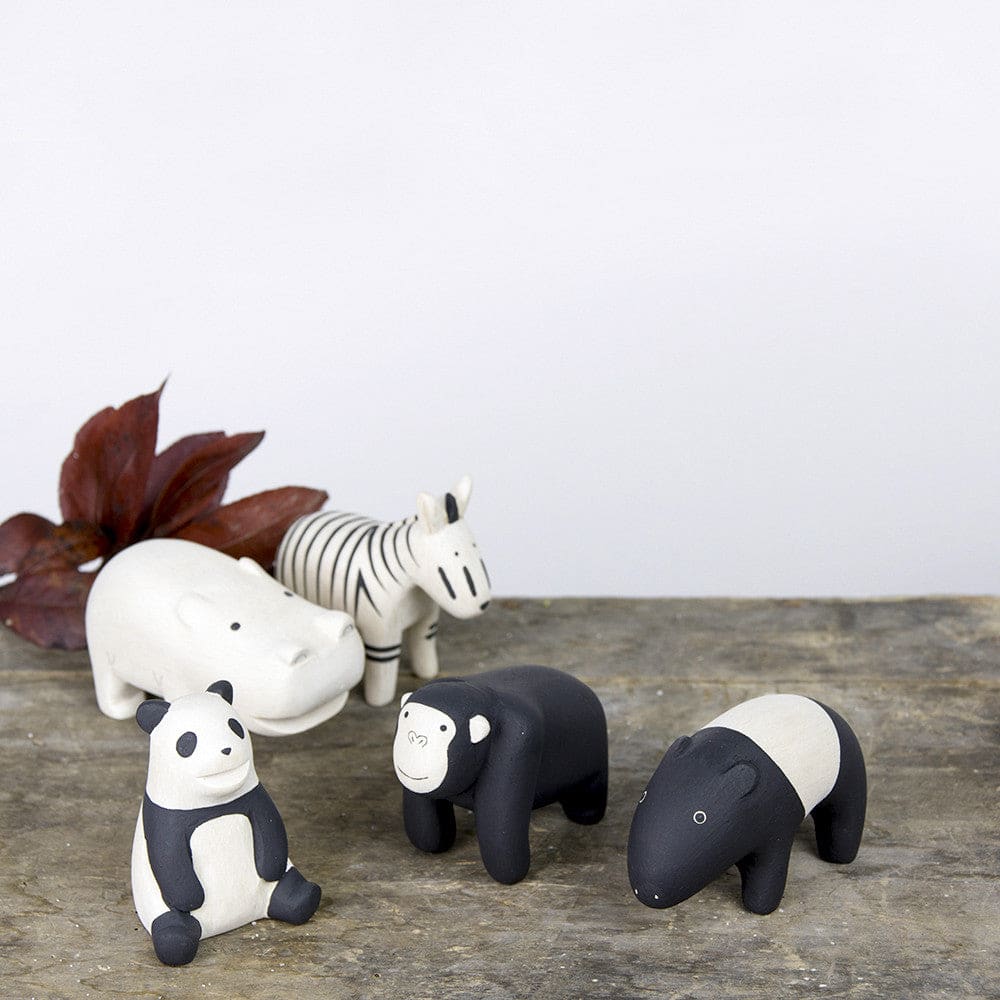 Houten zebra beeldje