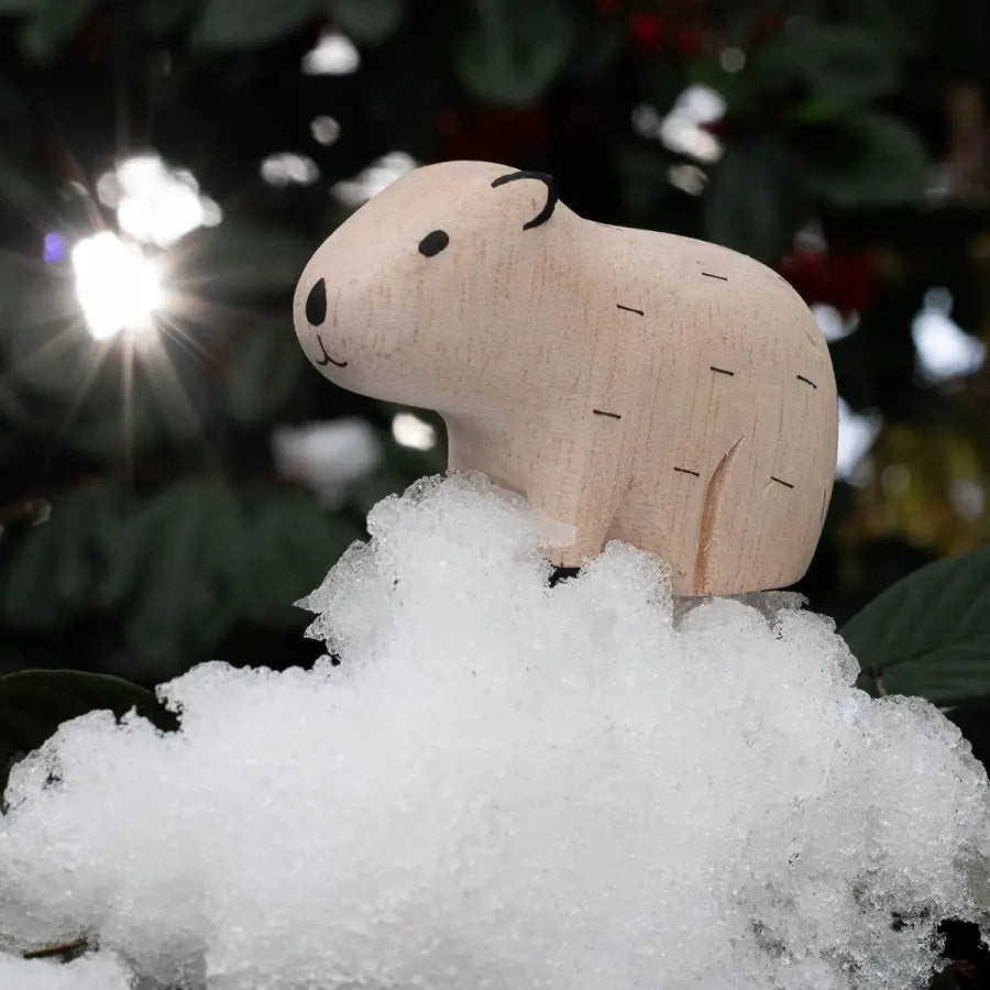 Figurine Capybara en Bois - Animal en bois