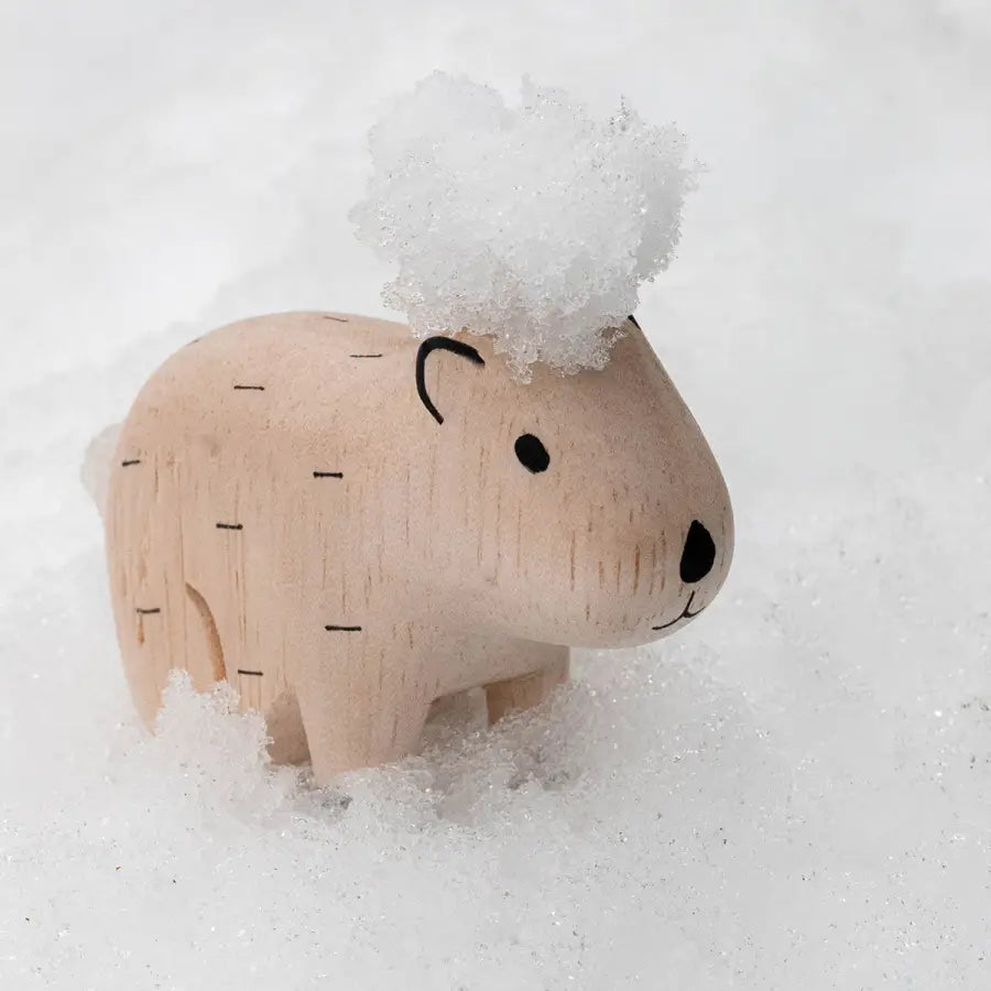 Figurine Capybara en Bois - Animal en bois