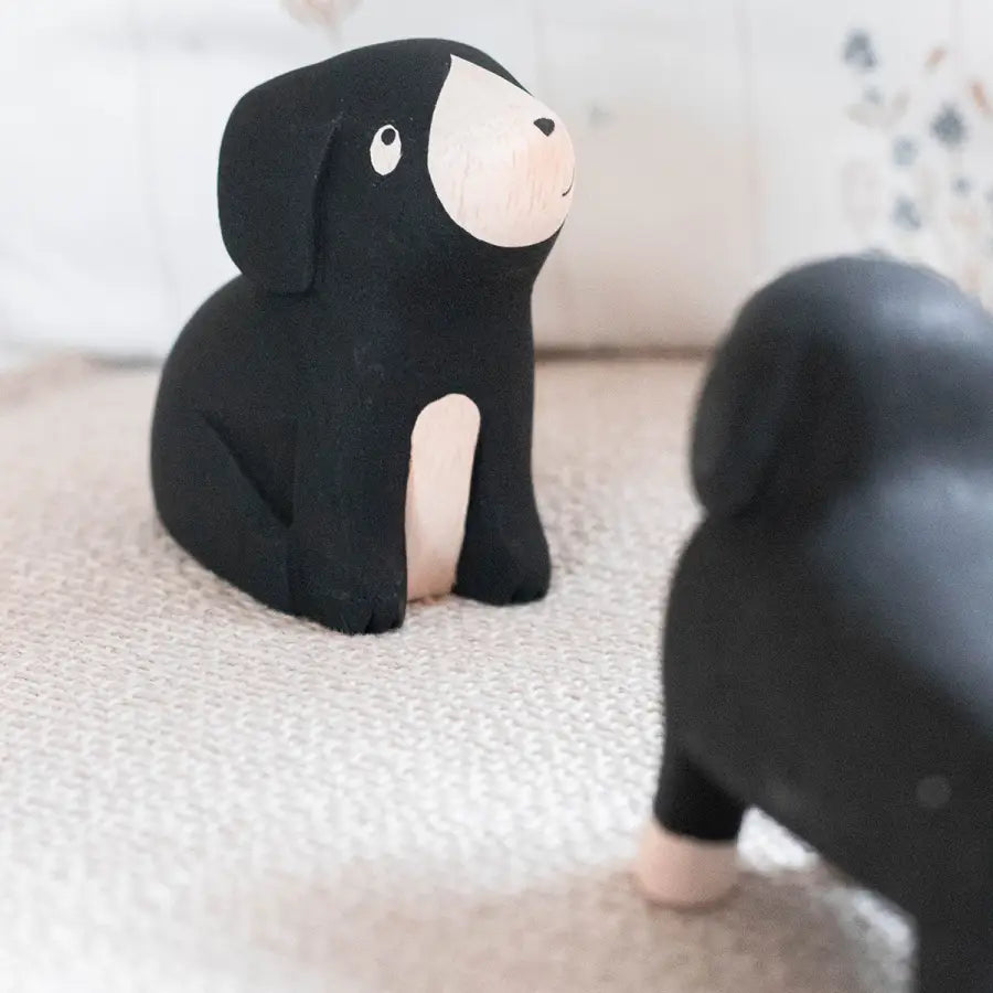 Figurine Chien Beagle en Bois - Animal en bois