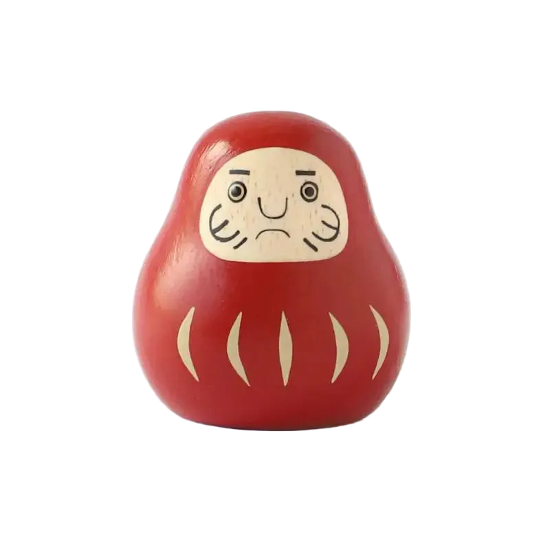 Figurita Daruma Mini de madera