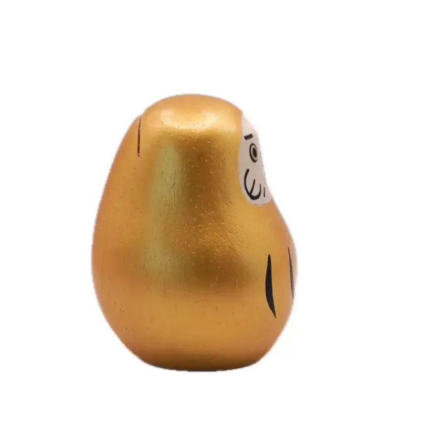 Figurine Daruma Or en bois - Wodden Animal