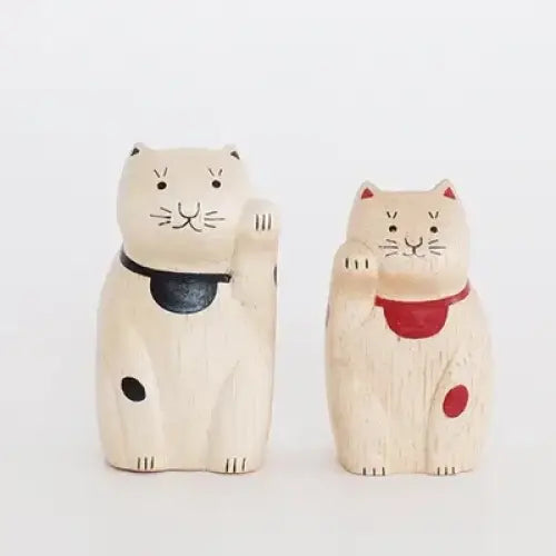 Figurine en bois – Maneki Neko – Collection ENGIMON mini
