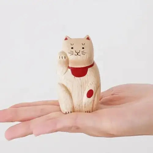 Figurine en bois – Maneki Neko – Collection ENGIMON mini