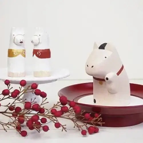 Figurine en bois – Maneki UMA – Figurines porte-bonheur