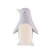 Figurine Pingouin gris en Bois - Animal en bois