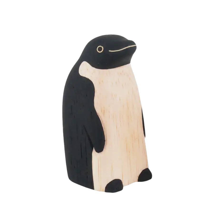 Figurine Pingouin Parent en Bois - Wodden Animal