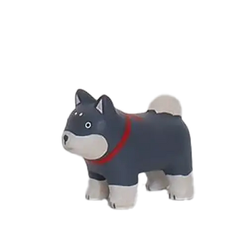 Figurine Shiba de Noël Enfant en Bois