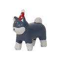Figurine Shiba de Noël Parent en Bois