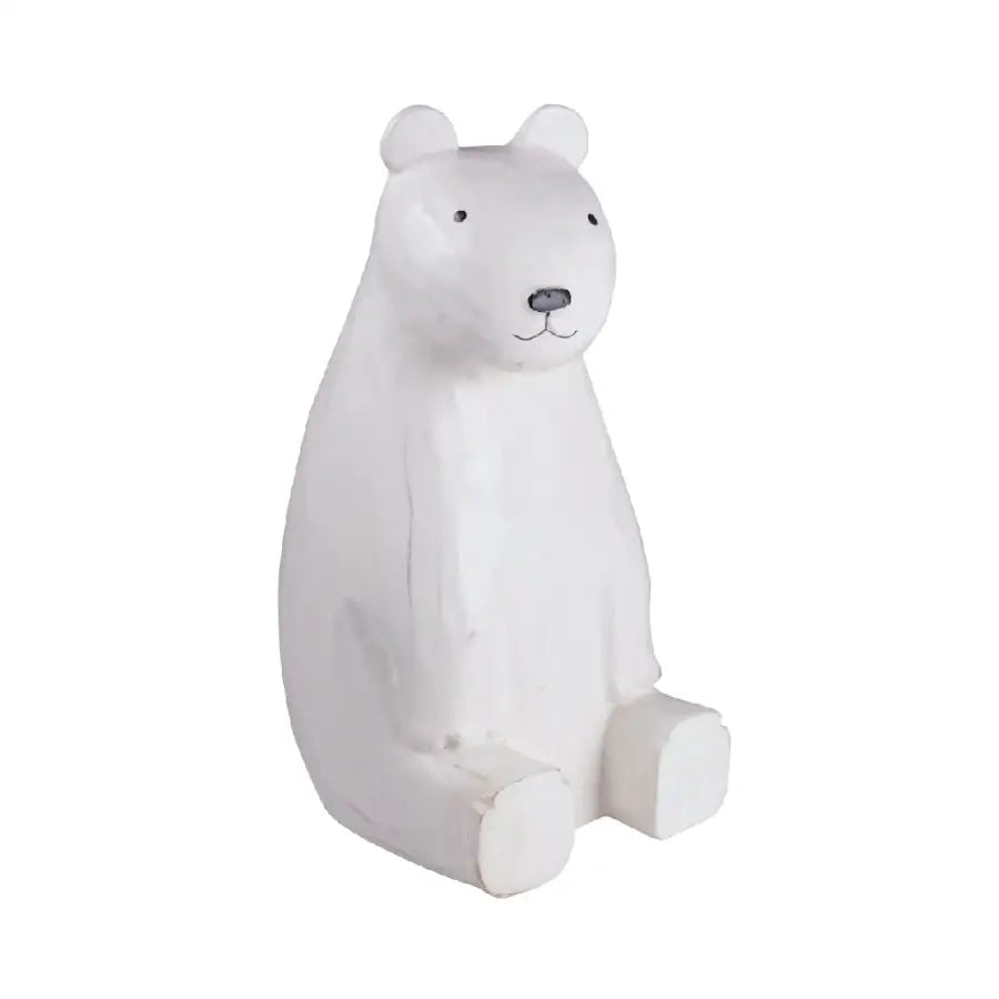 Wooden animal Sitting Polar Bear Parent - T lab europe