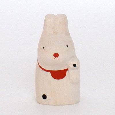 Coniglio in legno Maneki-usagi | segno zodiacale