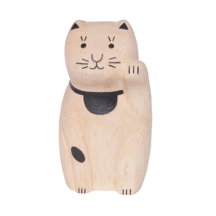 Wooden Lucky Cat | Engimon