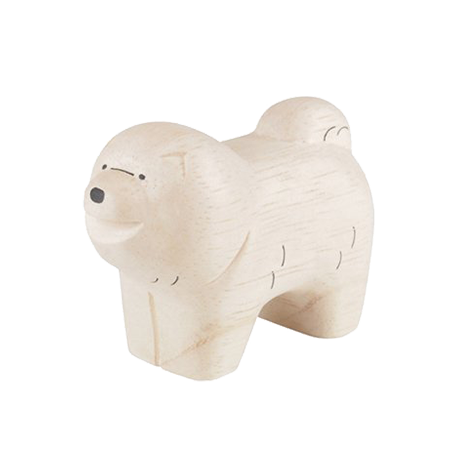 Chow-Chow-Hund aus Holz | Pole Pole