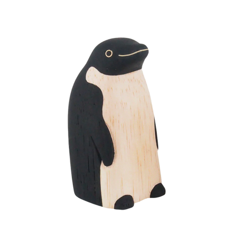 Pingüino padre de madera | Oyako