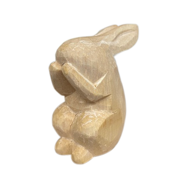 Kaninchen aus rohem Holz | Mach es selbst