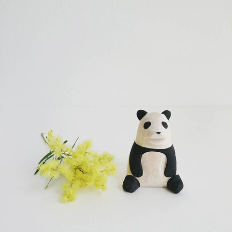 Houten Panda-ouder | Oyako