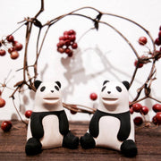 Panda-Elternteil aus Holz | Oyako