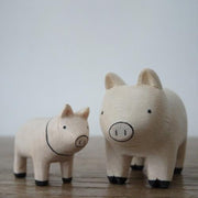 Houten varkensfamilie | Oyako