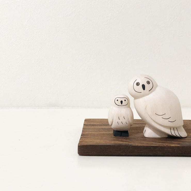 wooden owl family | Oyako