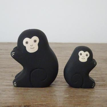 Famiglia di scimmie in legno | Oyako